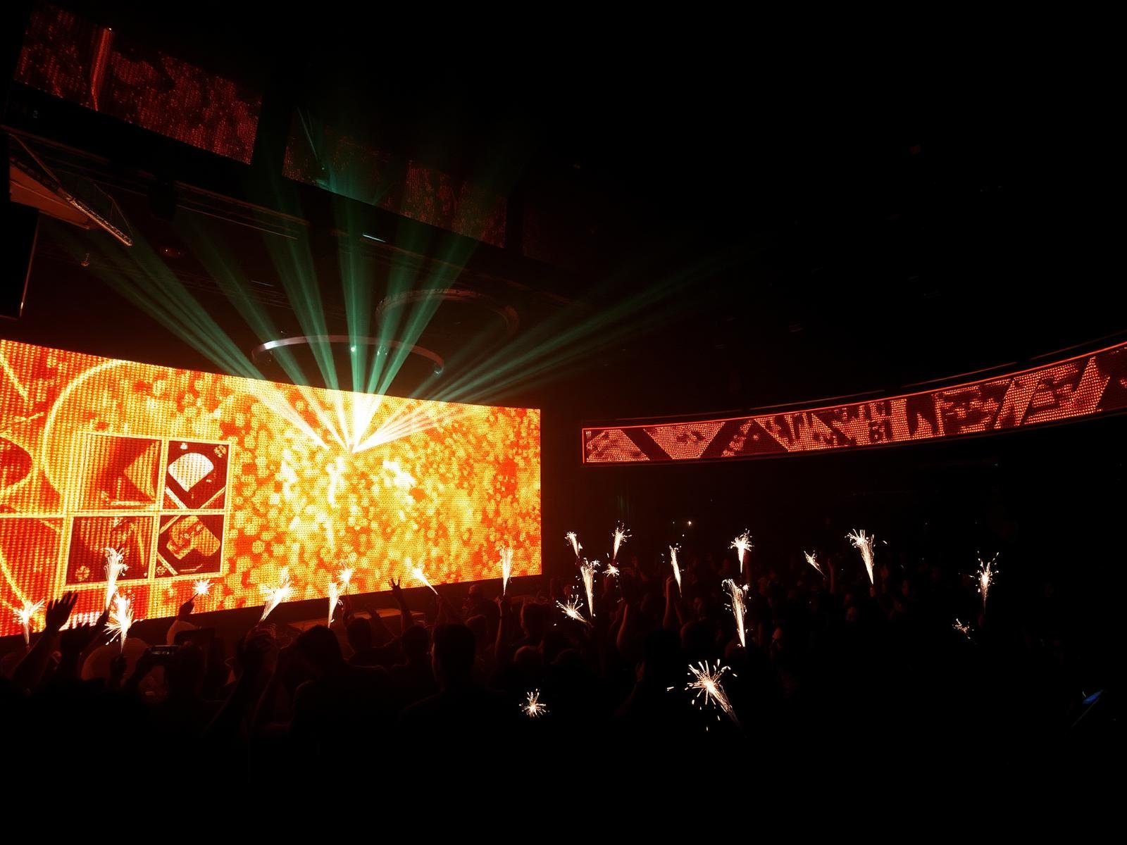 Nightclub crowd